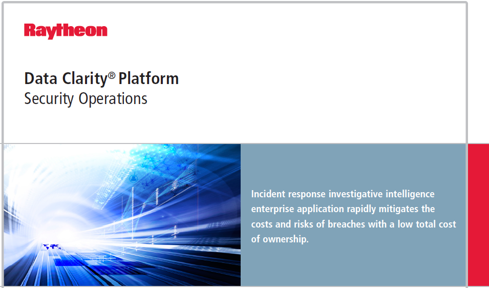 Data Clarity Security Operations Datasheet